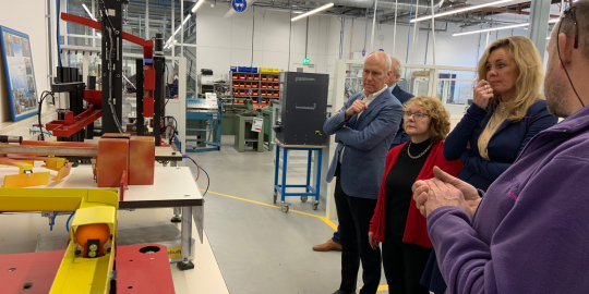 Guus van Weelden op werkbezoek